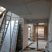 Full internal board and skim and external monocouche parex system.